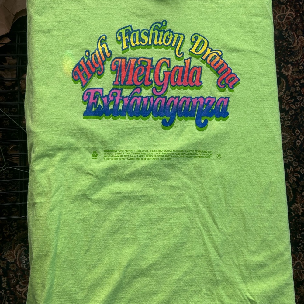 Christopher John Rogers Neon Green Graphic Tee